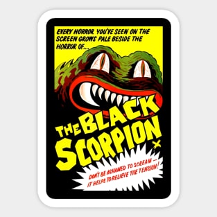 Classic Science Fiction Movie Poster - The Black Scorpion Sticker